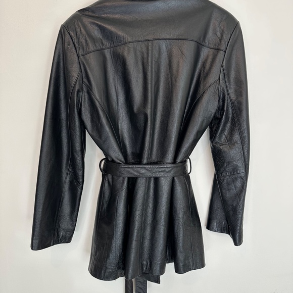 Vintage Reed Sportswear Black Leather Jacket - Picture 5 of 8